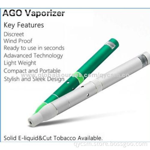 2014 Newest Hot Selling Electronic Cigarette Starter Kit, AGO G5 Dry Herb Vapor with Dabber Brush